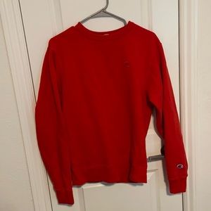 Red champion crew neck sweater